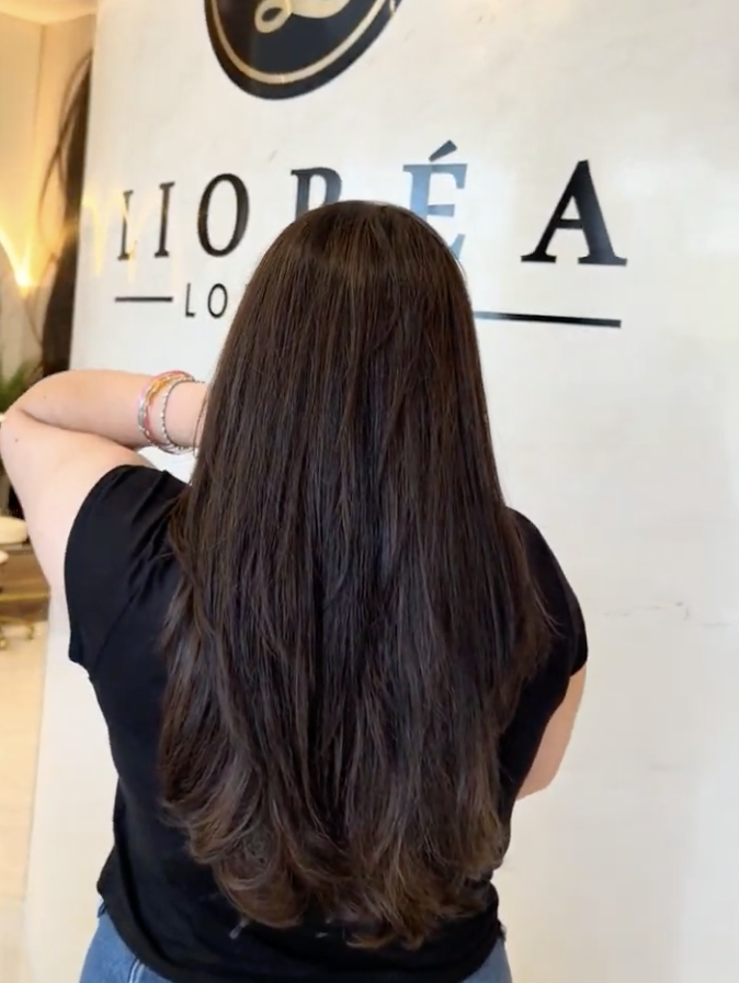 hair texture before and after keratin smoothing treatment