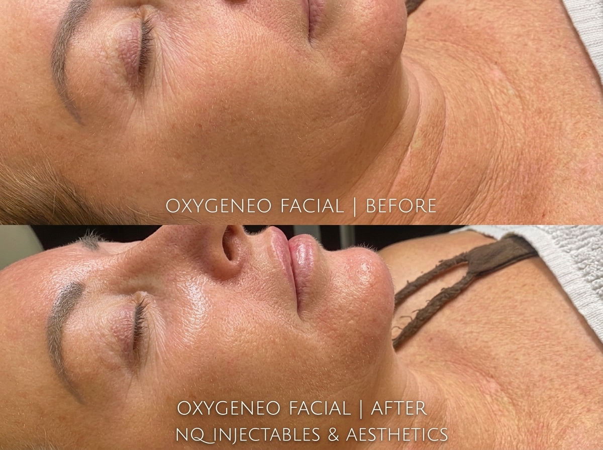 oxygenating gel application during OxyGeneo facial